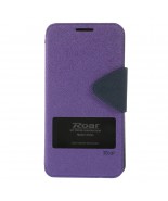 Θήκη HTC Desire 816 Roar Diary Cross Texture Window View Stand Leather Cover for HTC Desire 816 - Purple