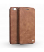 Θήκη iPhone 6 full leather QIALINO case vintage with magnet flip Slim Top-layer Cover for iPhone 6 4.7 - Light Bown 
