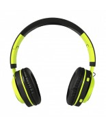 Headphones Bluetooth stereo with mic AP-B04 black/lime