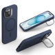 ESR Cloud Soft with Stash Stand - Ανθεκτική MagSafe Θήκη Σιλικόνης Apple iPhone 15 Plus με Kickstand - Dark Blue (4894240176221)
